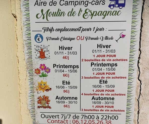 Du Moulin l'Espagnac — Sítio para autocaravanas in Portiragnes