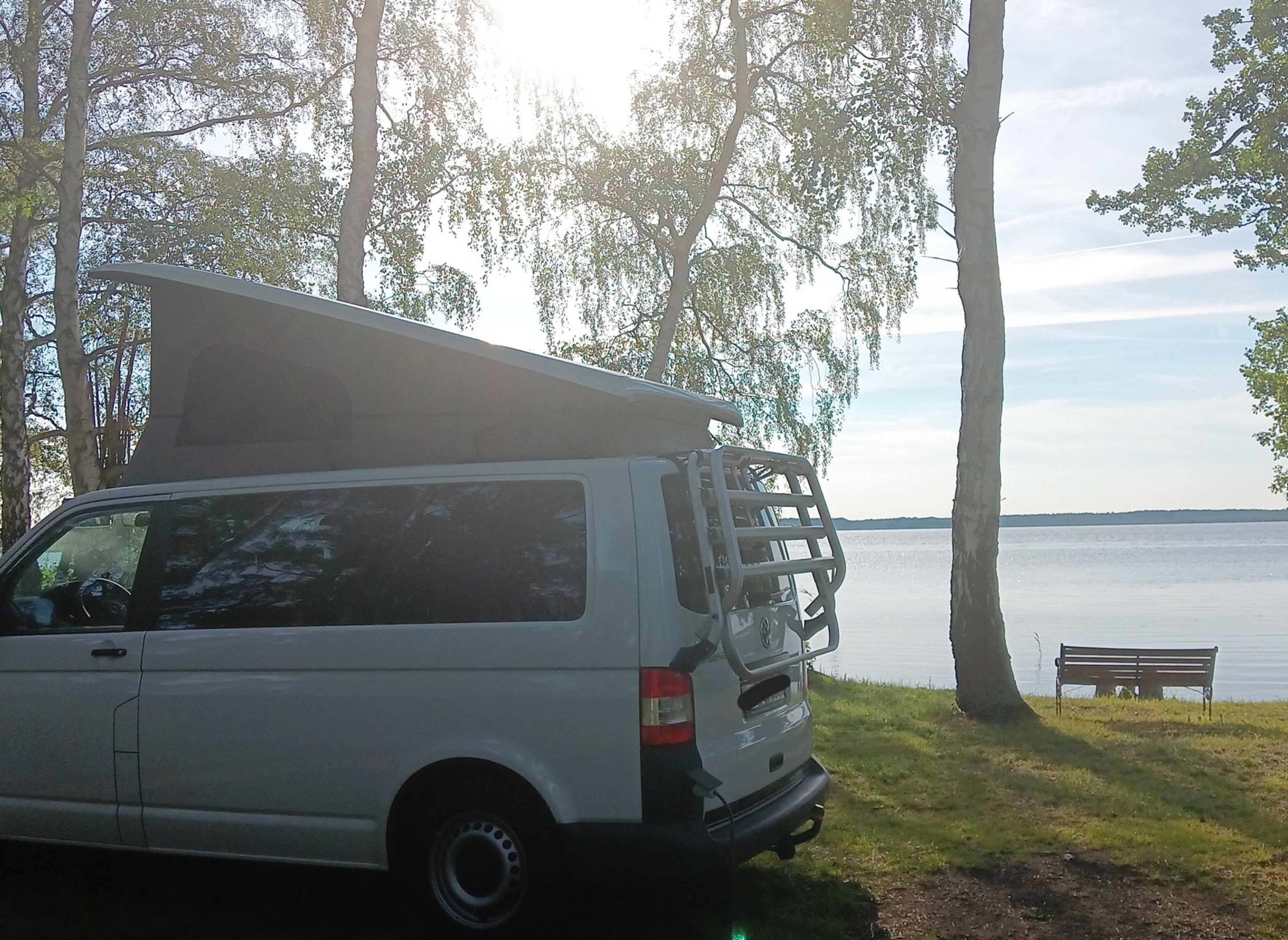 Rieth, am Hafen. — Aire camping car in  Luckow