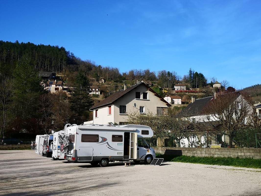 Stellplatz La Canourgue — Ställplats in La Canourgue