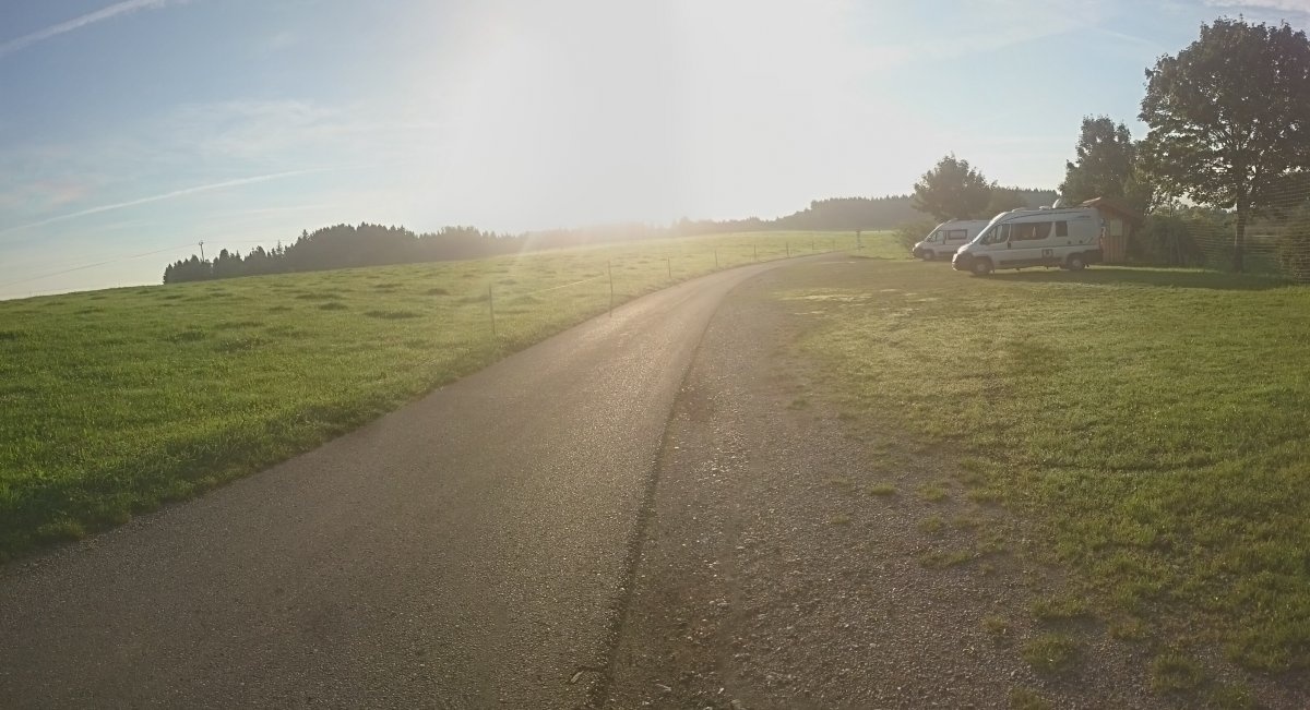 Stellplatz Wald Allgäu — Sítio para autocaravanas in Wald