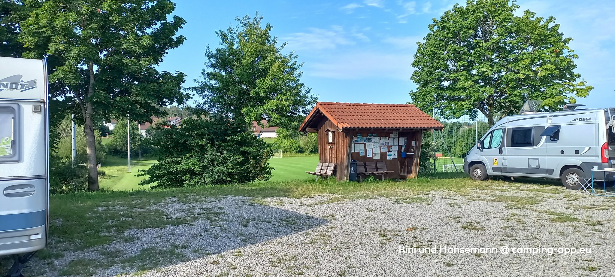 Stellplatz Wald Allgäu — Sítio para autocaravanas in Wald