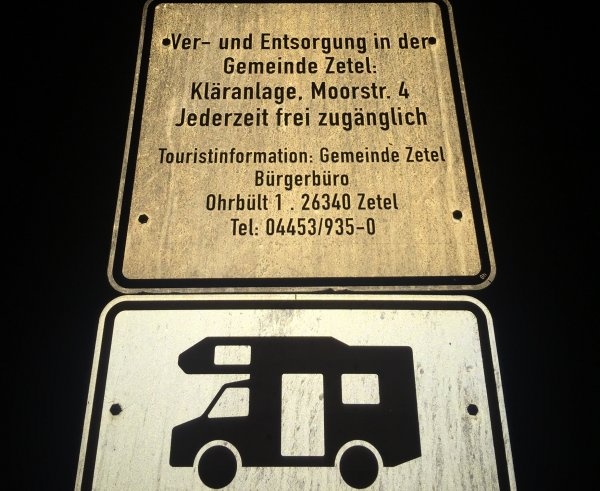 Übernachtungsparkplatz Zetel — Noční parkování in Zetel