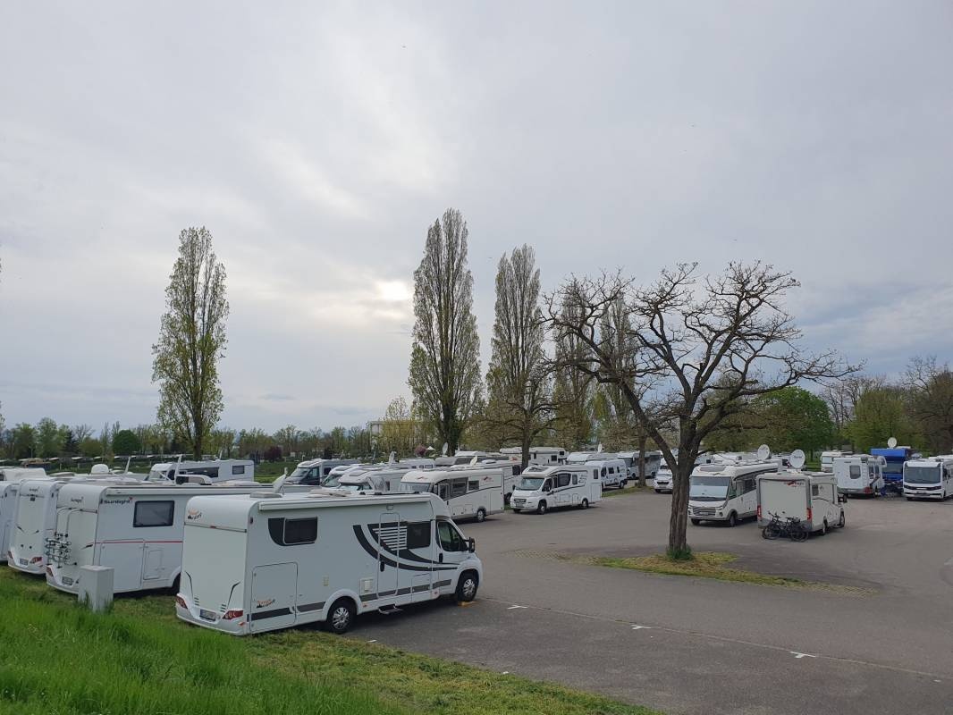 Stellplatz am Rheinufer Breisach am Rhein — Місце для кемперів in Breisach am Rhein