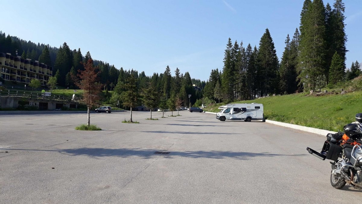 WoMo-Stellplatz Campo Carlo Magno — Campervan Site in Campo Carlo Magno