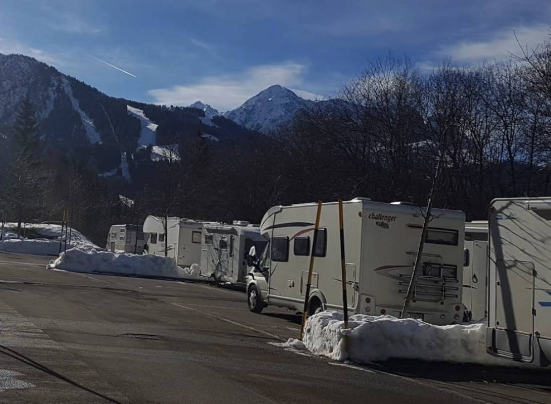 WoMo-Stellplatz Ponte di Legno — Area Autocaravanas in Ponte di Legno