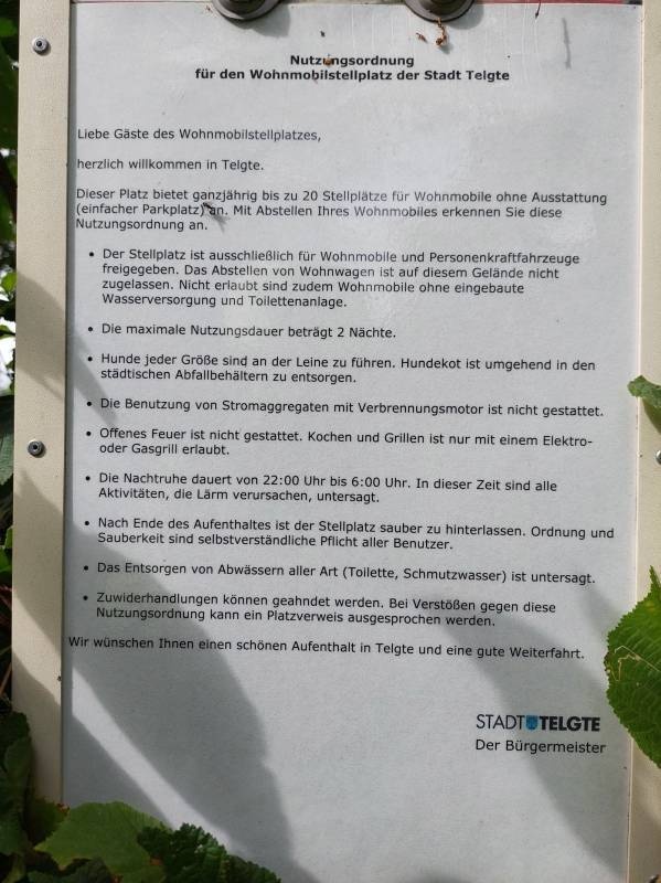Waldschwimmbad — Noční parkování in Telgte