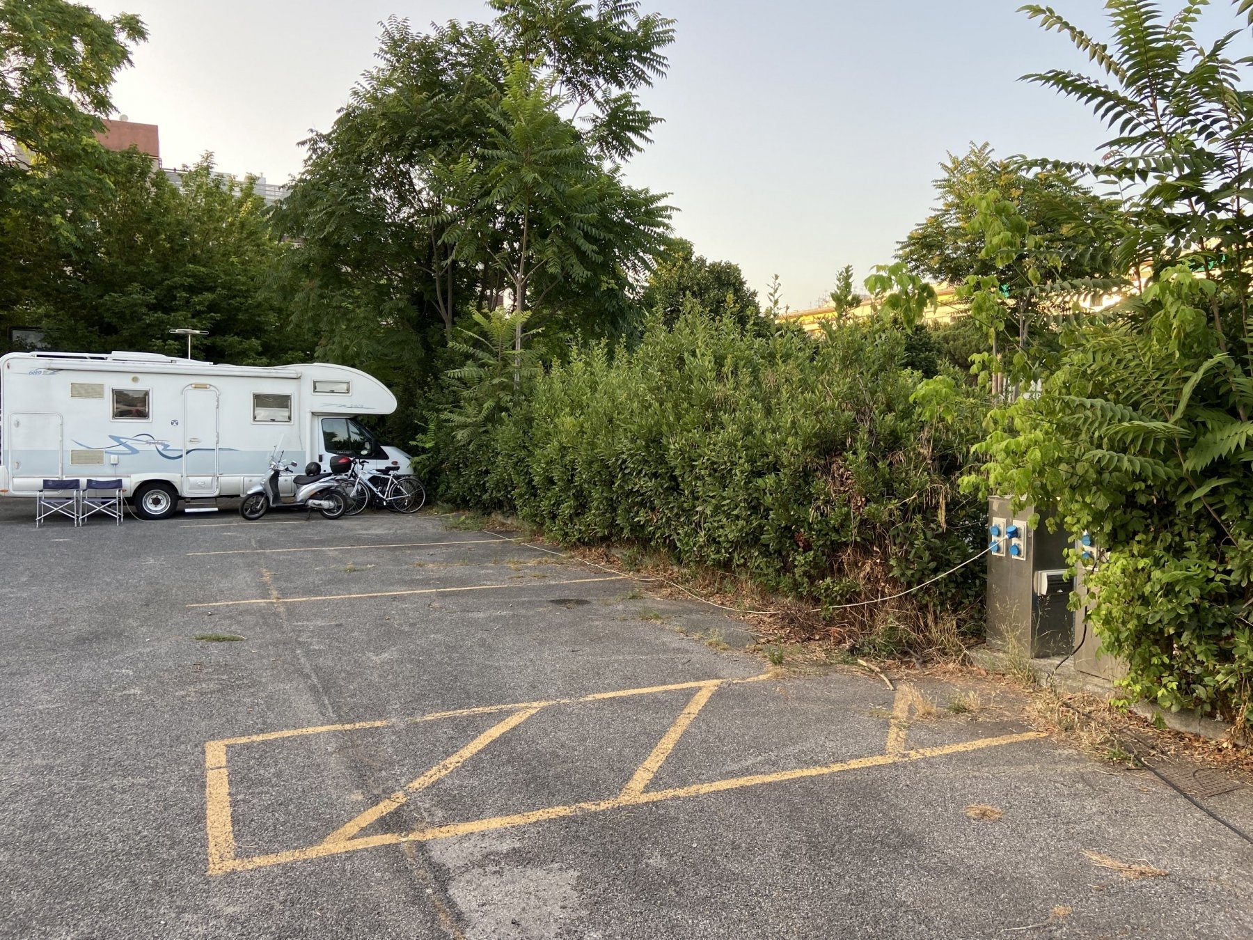 Area Sosta Camper - Park Colombo — Aire camping car in Rom