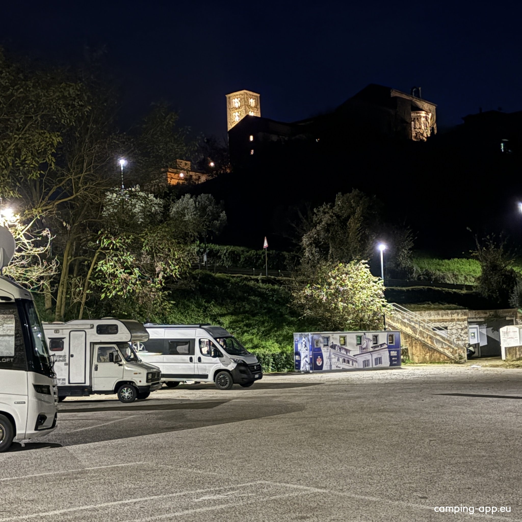Übernachtungsparkplatz Anagni — Sítio para autocaravanas in Anagni