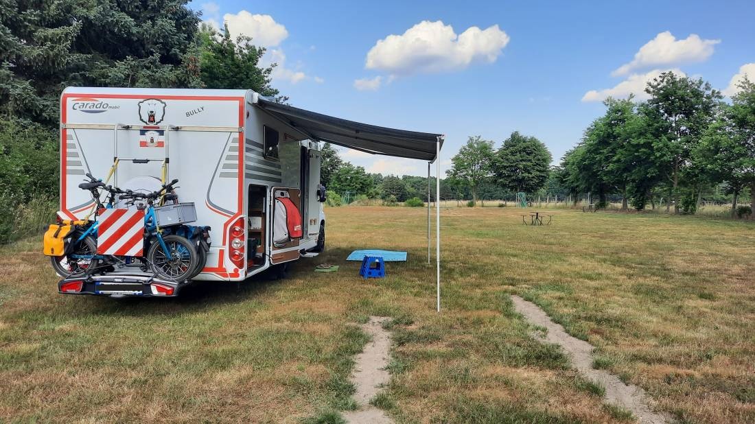Stellplatz an der Ferienanlage Goldpunkt Lebusa — QuickStop in Lebusa