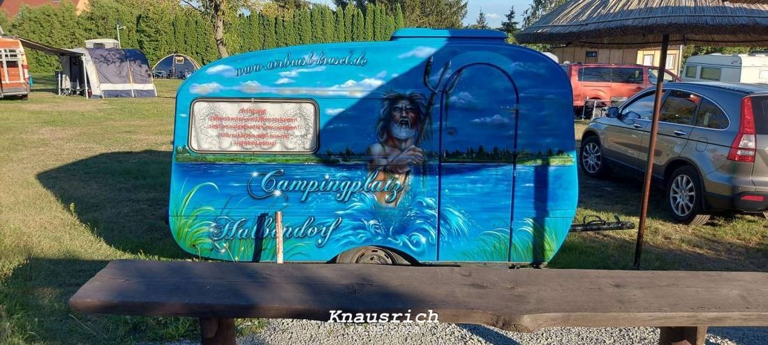 Neptuncamp Halbendorfer See — Kamp yeri in Groß Düben