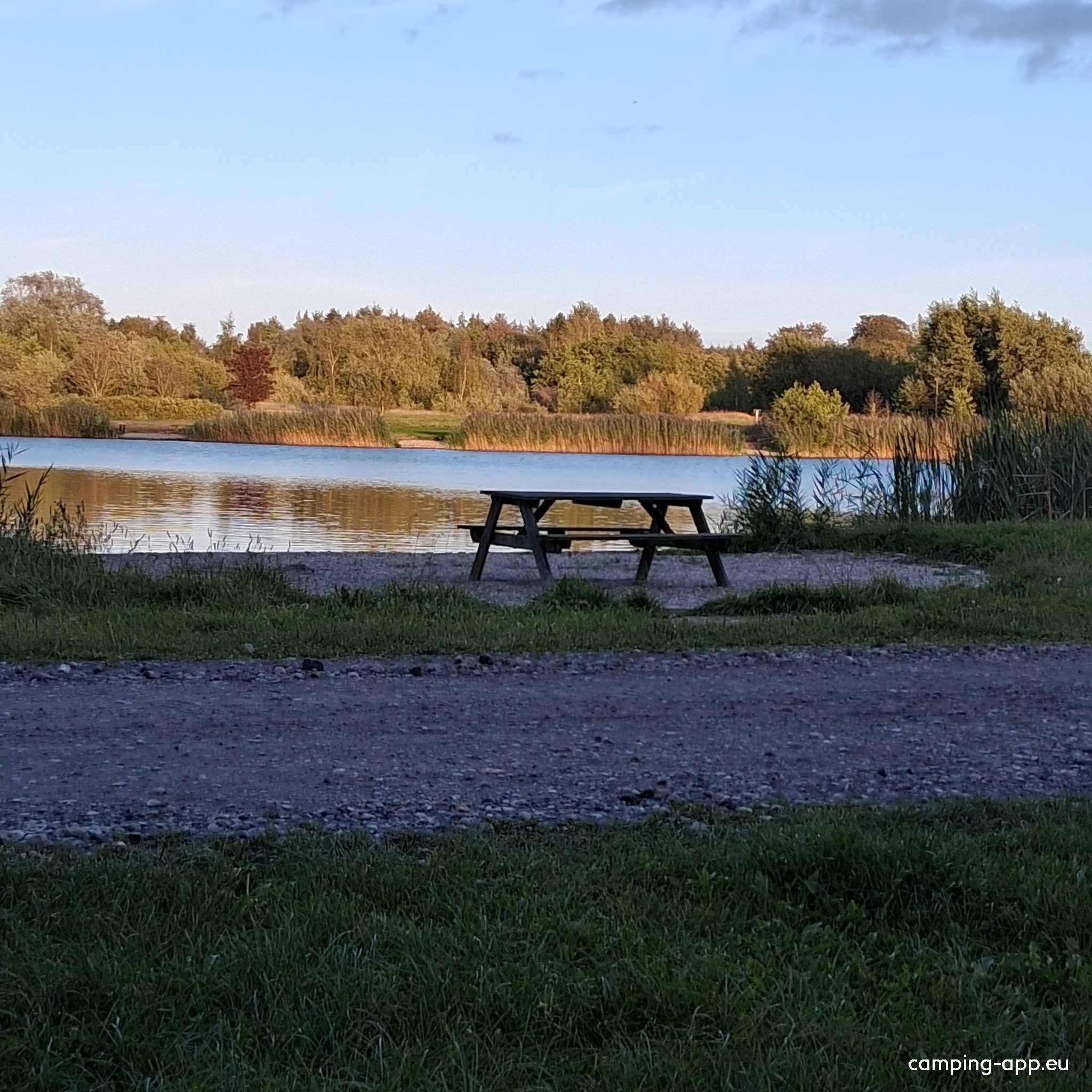 Stellplatz bei Aalbogaard Fischteiche Aarup — Sítio para autocaravanas in Aarup