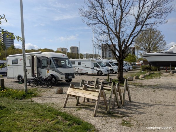 Stellplatz am Yachthafen Kolding