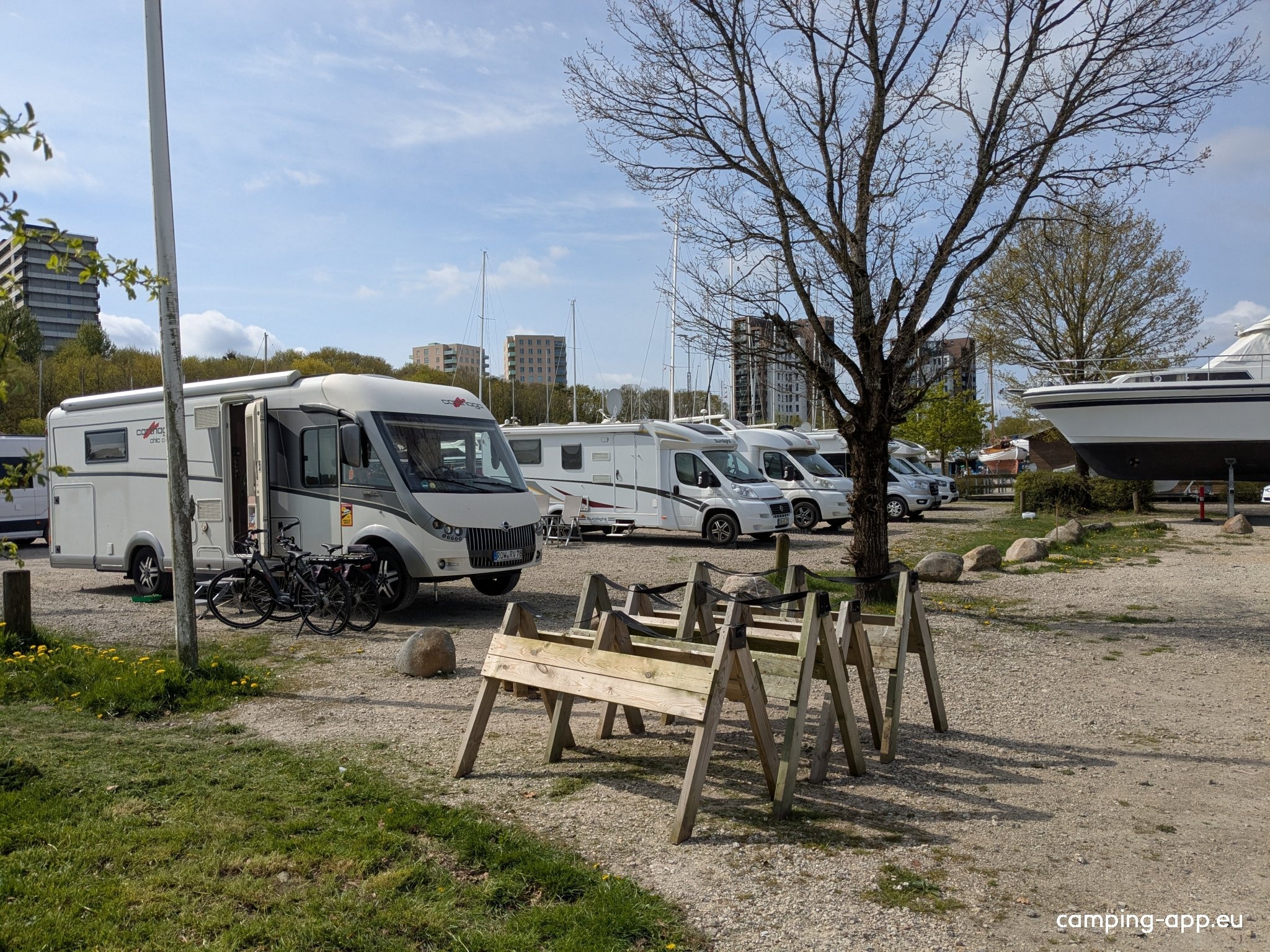 Stellplatz am Yachthafen Kolding — Sítio para autocaravanas in Kolding