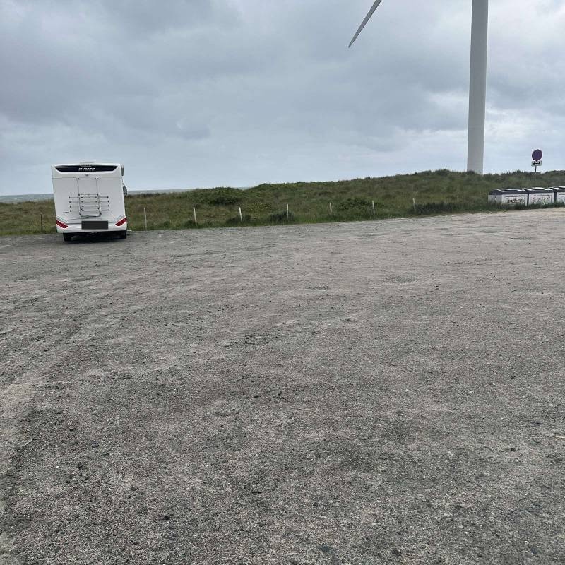 Übernachtungsparkplatz Fabriksvej Hvide Sande — Övernattningsparkering in Hvide Sande