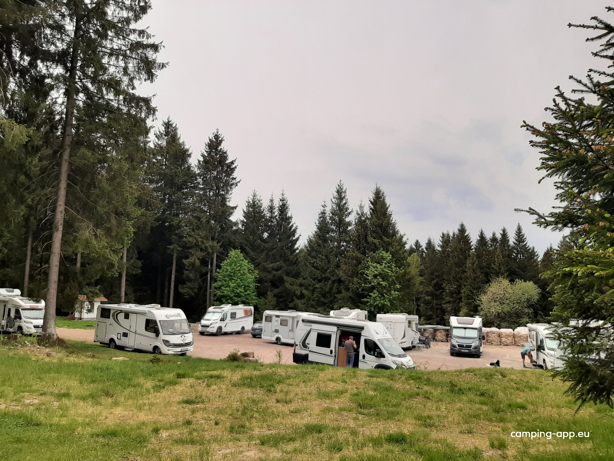 Stellplatz am Hotel Rennsteighöhe Frauenwald