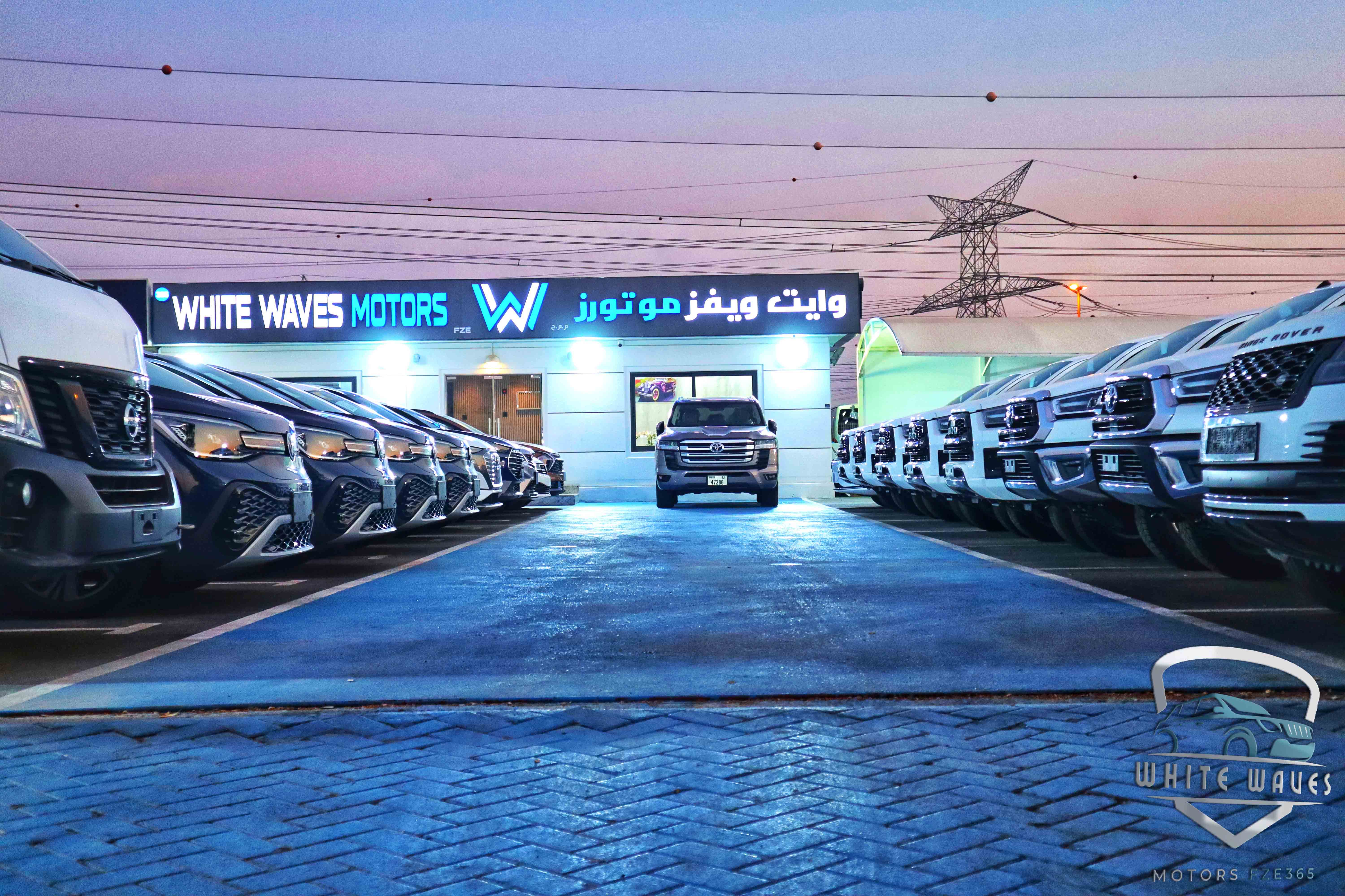 WHITE WAVES MOTORS FZE dealership logo