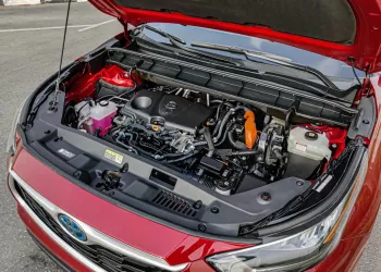 Toyota Highlander Hybrid Red 2021 Model Year