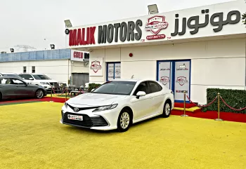 Toyota Camry 2021 Model Year GCC Specs White Color Exterior