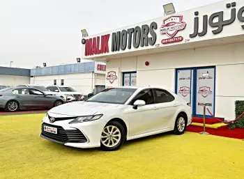 Toyota Camry 2021 Model Year GCC Specs White Color Exterior