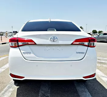 Toyota Yaris 1.6L 2021 Model Year White Color Exterior