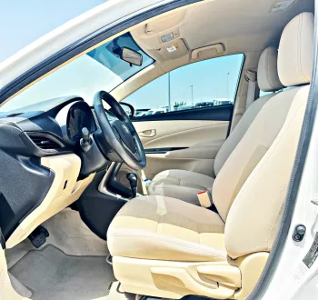 Toyota Yaris 1.6L 2021 Model Year White Color Exterior