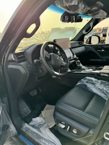 Lexus LX600 VIP 3.5L V6 2023 Model Year Black Color Exterior with Radar