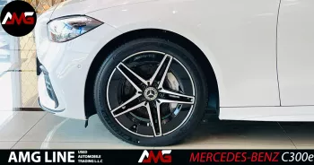 Mercedes-Benz C Class C300e 2023 Model Year White Color