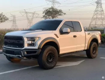 Ford F 150 Raptor 2018 Model Year White Color Exterior
