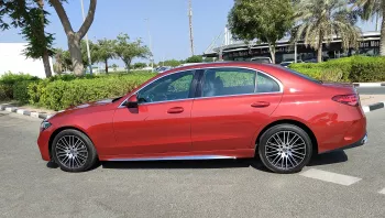 MERCEDES BENZE C260L 2023 MODEL YEAR RED COLOR EXTERIOR