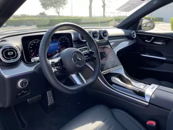 Mercedes Benz C 300 AMG 2022 Model Year White Color Exterior Black Interior