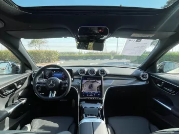 Mercedes Benz C 300 AMG 2022 Model Year White Color Exterior Black Interior
