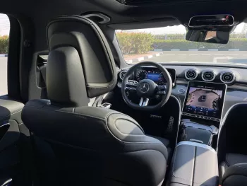 Mercedes Benz C 300 AMG 2022 Model Year White Color Exterior Black Interior