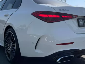 Mercedes Benz C 300 AMG 2022 Model Year White Color Exterior Black Interior