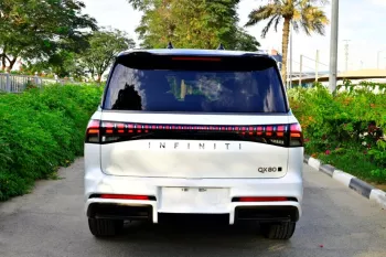 Infiniti QX80 Autograph 2025 Model Year V6 3.5L White Color Exterior