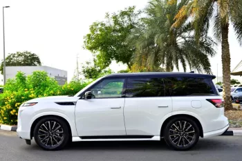 Infiniti QX80 Autograph 2025 Model Year V6 3.5L White Color Exterior