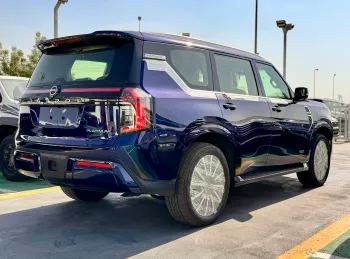 Nissan Patrol Platinum 2025 Model Year Blue Color Exterior