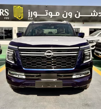 Nissan Patrol Platinum 2025 Model Year Blue Color Exterior
