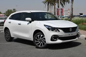 Suzuki Baleno GLX 1.5L Petrol 2025 Model Year White Color Exterior