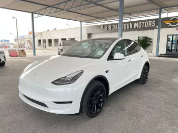 Tesla Model Y Long Range 2024 Model Year White Color Exterior