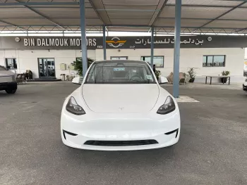 Tesla Model Y Long Range 2024 Model Year White Color Exterior