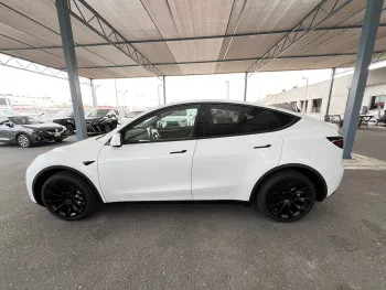 Tesla Model Y Long Range 2024 Model Year White Color Exterior