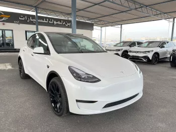 Tesla Model Y Long Range 2024 Model Year White Color Exterior