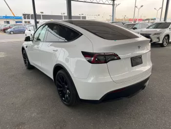 Tesla Model Y Long Range 2024 Model Year White Color Exterior