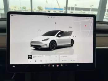 Tesla Model Y Long Range 2024 Model Year White Color Exterior