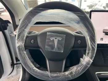 Tesla Model Y Long Range 2024 Model Year White Color Exterior