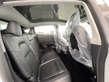 Tesla Model Y Long Range 2024 Model Year White Color Exterior