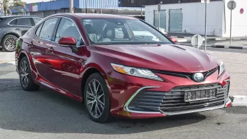 Toyota Camry 2.5L XLE Hybrid 2022 Model Year Red Color Exterior