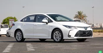Toyota corolla 2025 Model Year 1.8L Hybrid Elite White Color Exterior