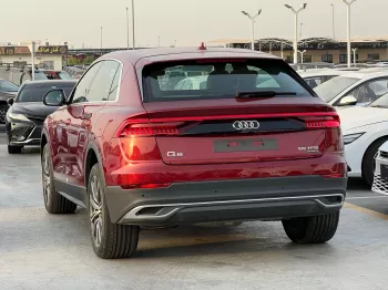 Audi Q8 Petrol 2023 Model Year Red Color Exterior