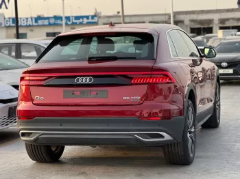 Audi Q8 Petrol 2023 Model Year Red Color Exterior
